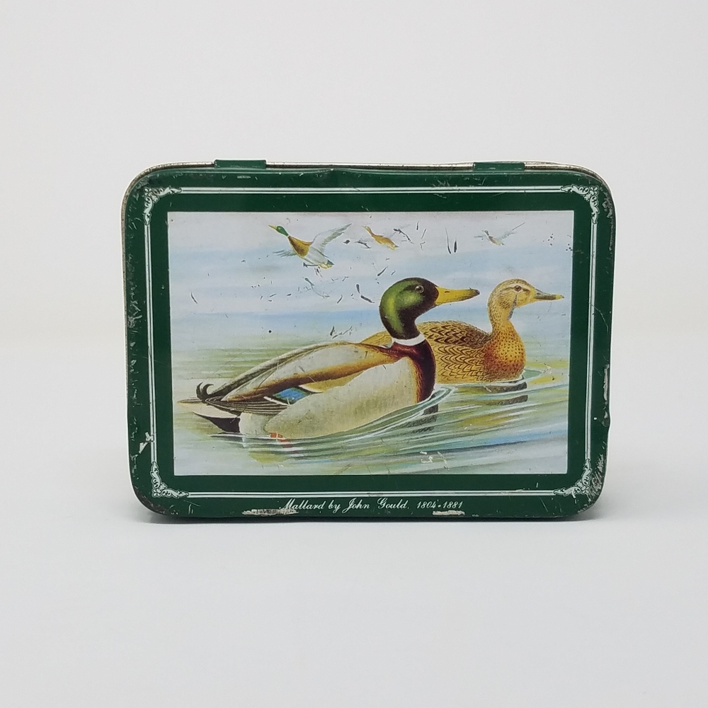 Vintage Standard Deck Cards Mallard By John Gould, 1804-1881 With Metal Tin Case